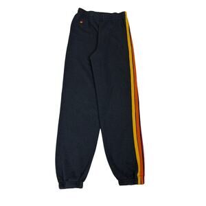 Aviator Nation 5 Stripe Sweatpants Joggers Youth 12 Loungewear Retro